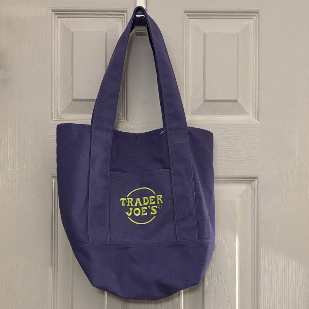 Trader Joe's Mini Purple Tote Bag